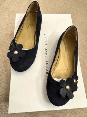 Little Marc Jacobs blue suede flats size 31 EU